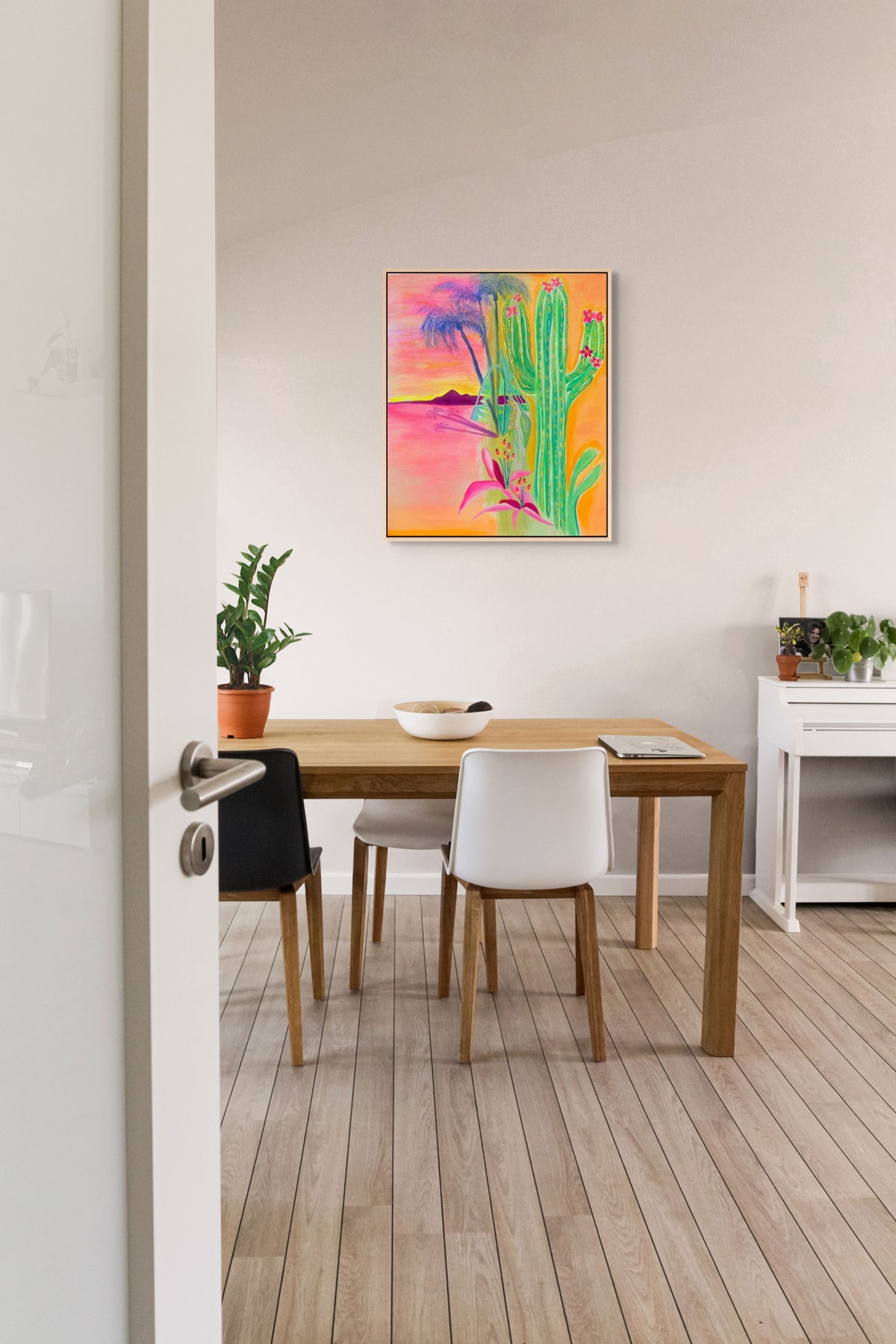 Printumo Mirage Over Malabar canvas print featuring vibrant coastal landscape artwork on high-quality canvas.