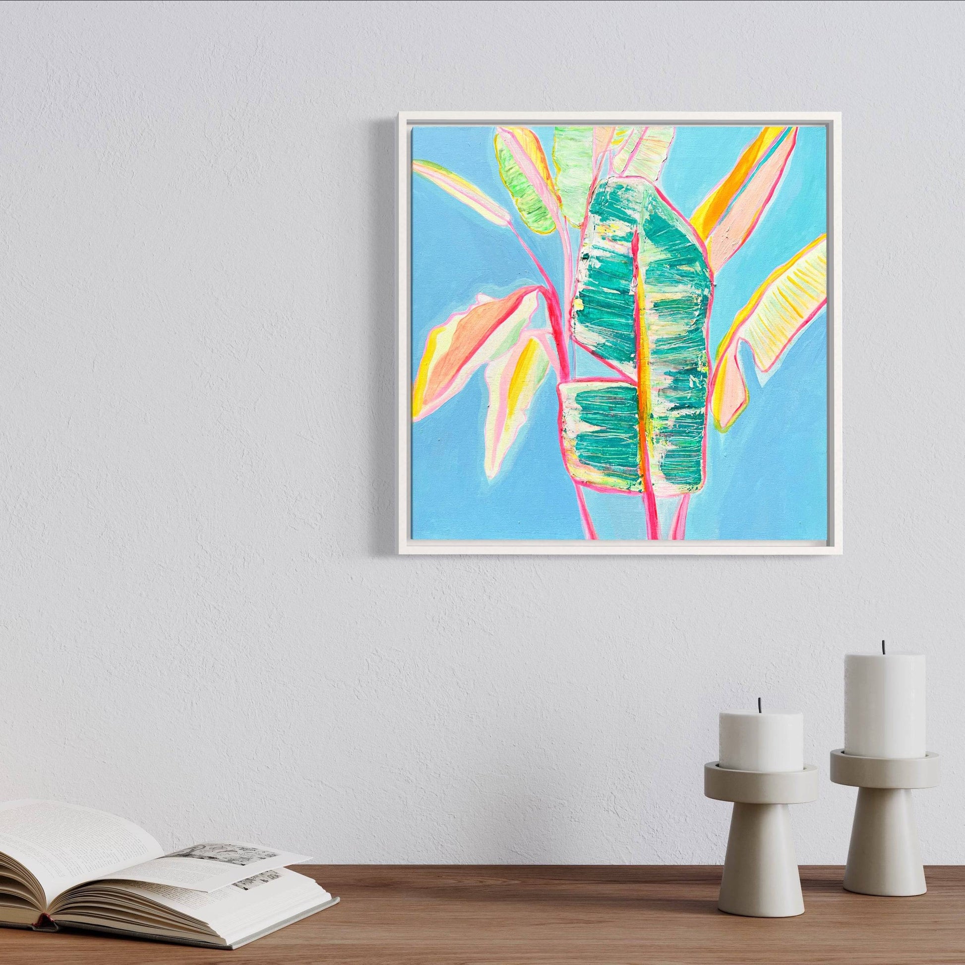 'Musa Basjoo'  46cm x 46cm - Kathryn Sillince Artist