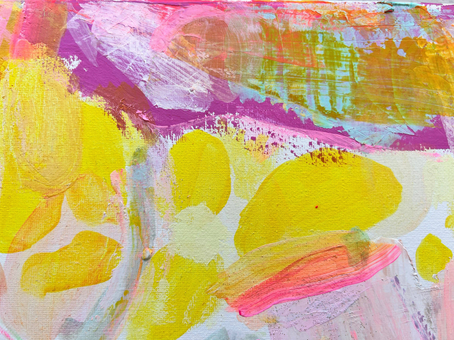 'On Our Way To The Beach'  41cm x 41cm - Kathryn Sillince Artist