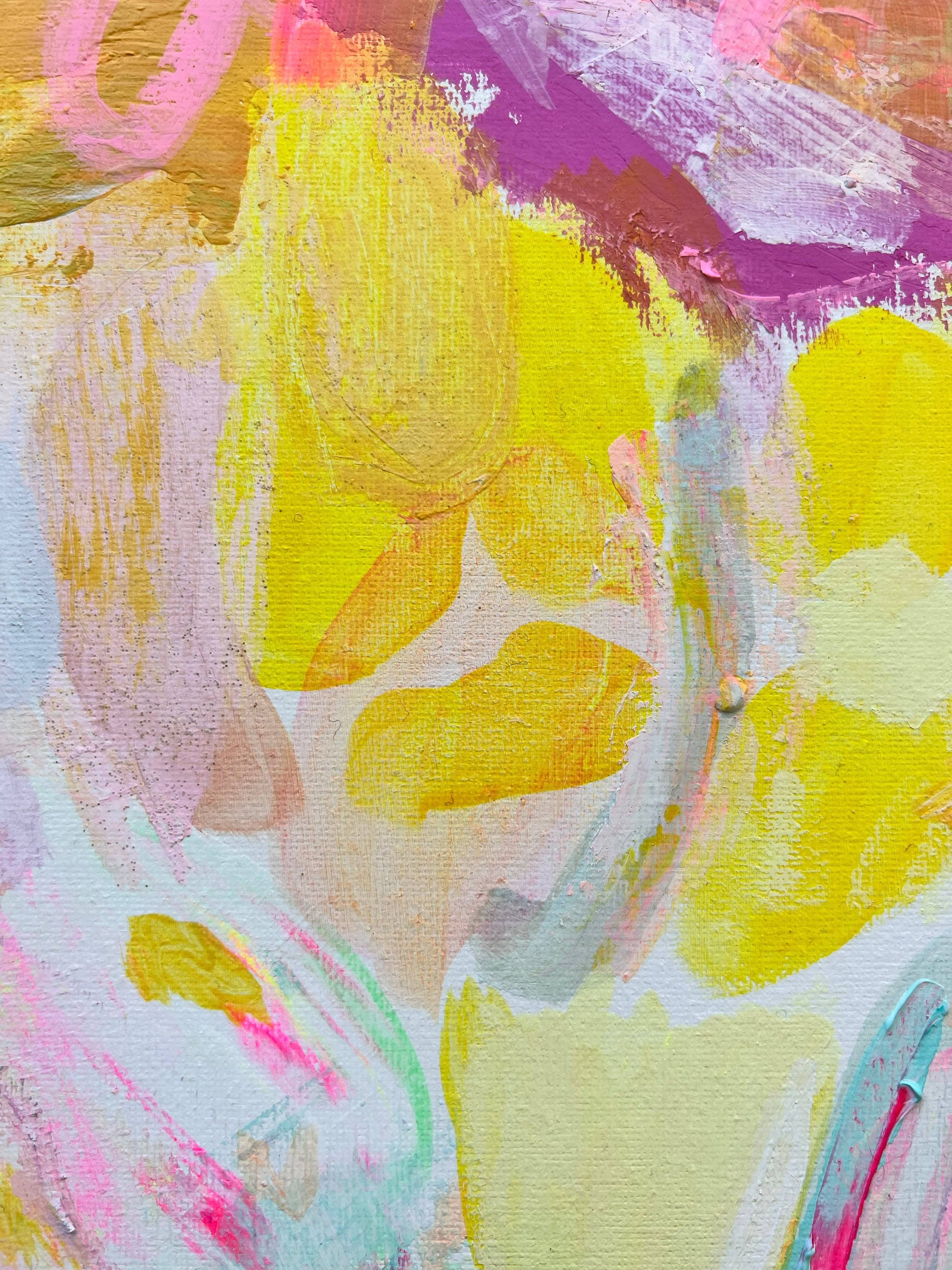 'On Our Way To The Beach'  41cm x 41cm - Kathryn Sillince Artist