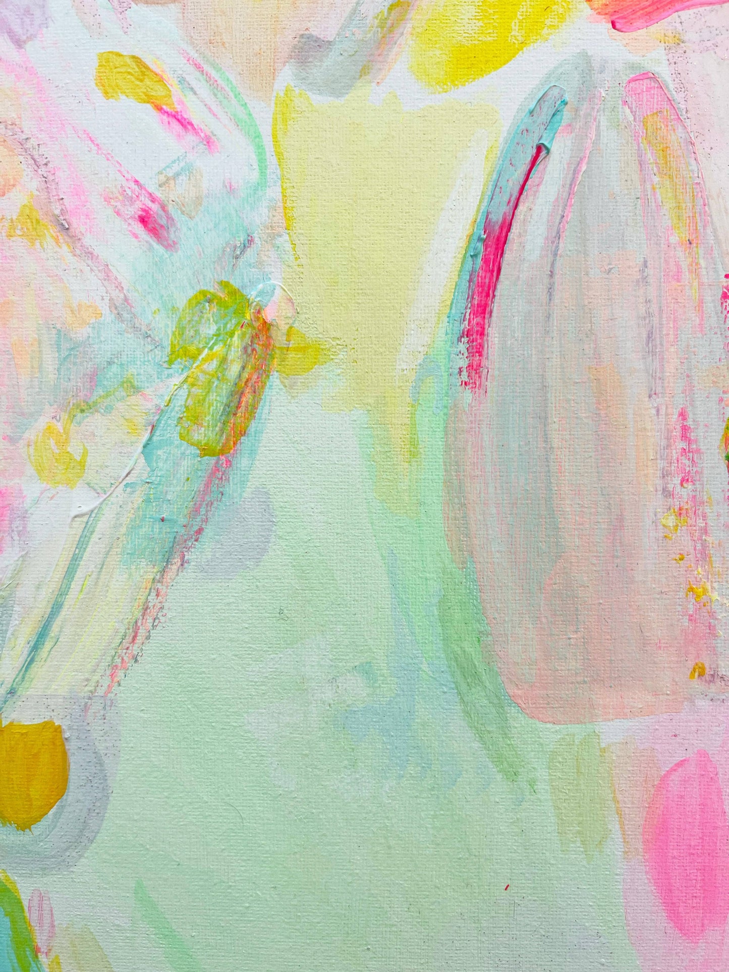 'On Our Way To The Beach'  41cm x 41cm - Kathryn Sillince Artist