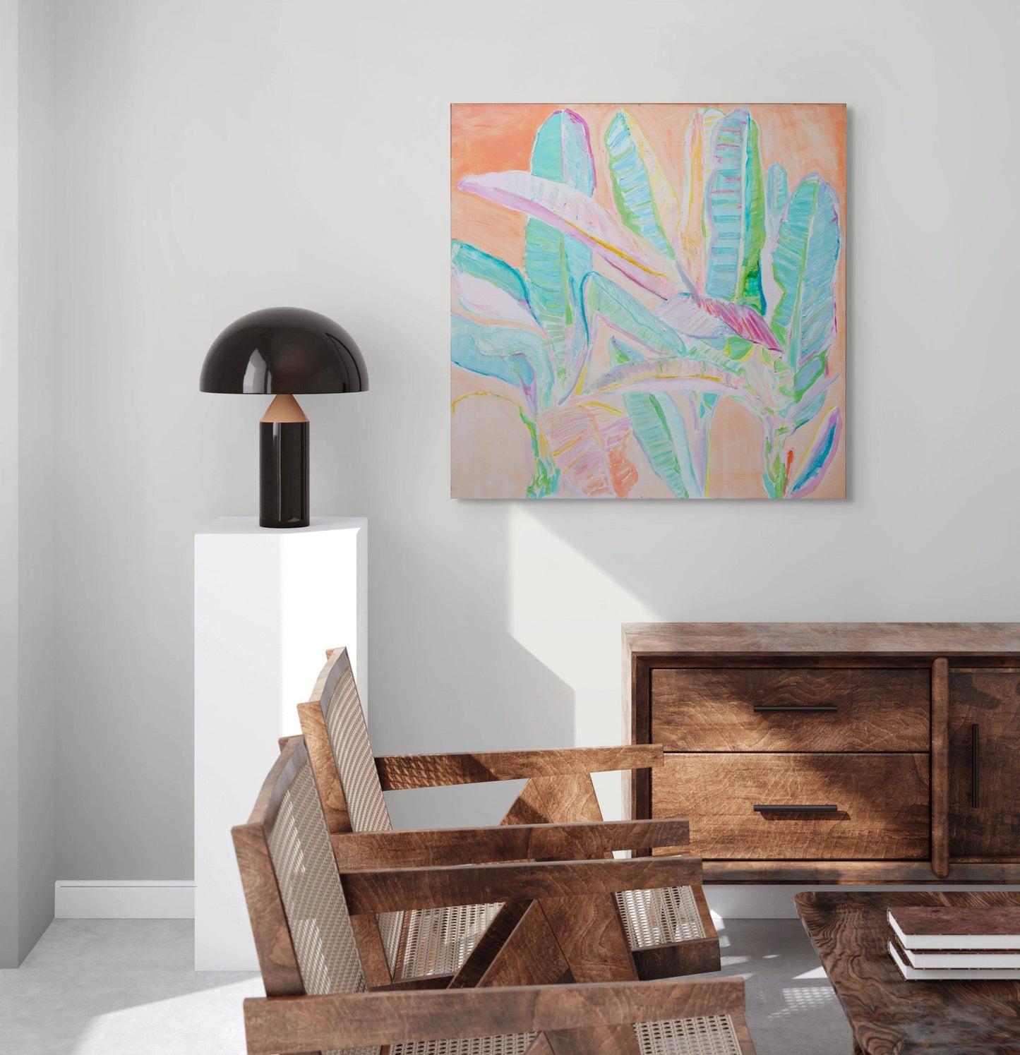 'Banana Leaves Study'  90cm x 90cm - Kathryn Sillince Artist