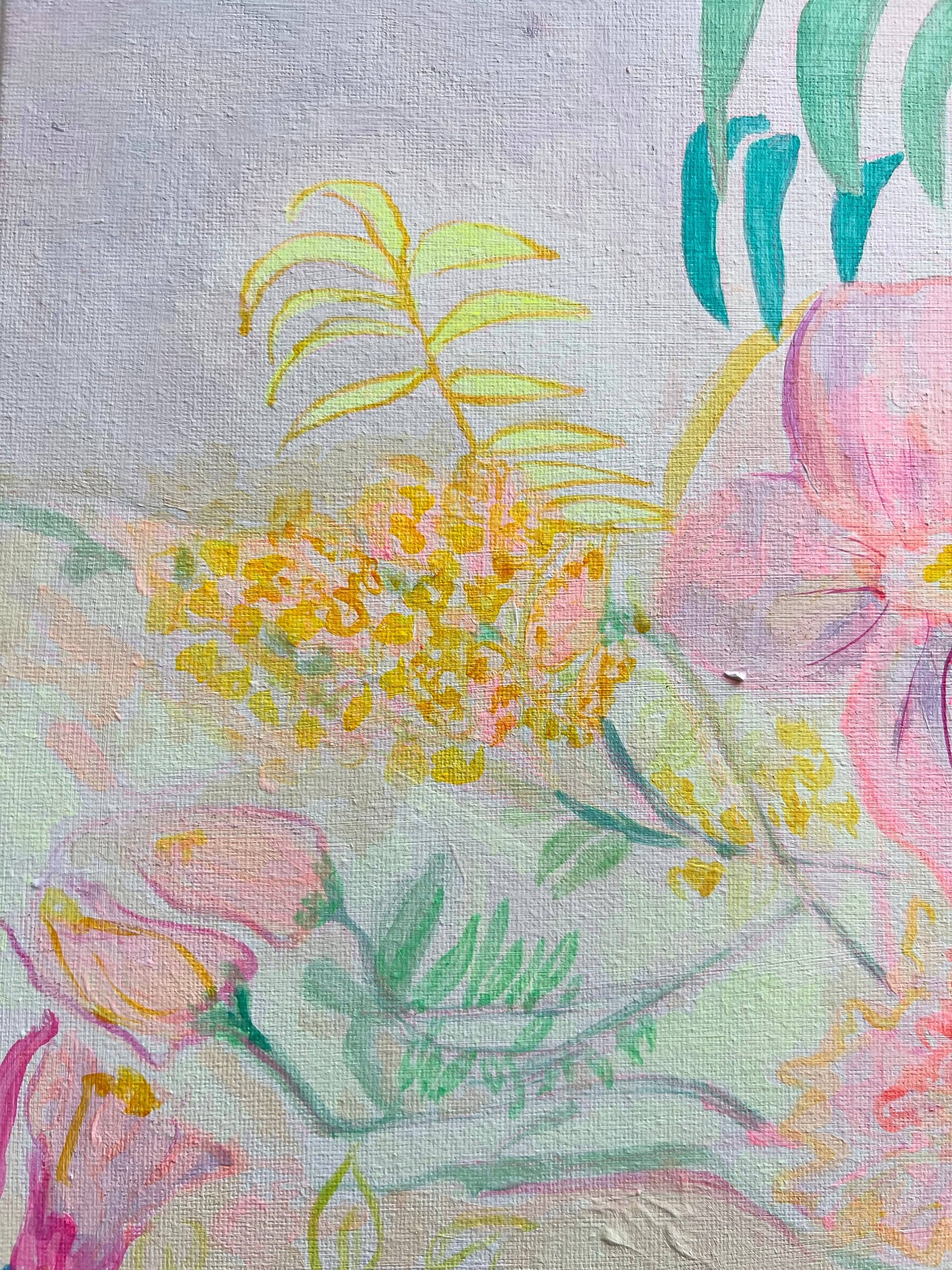 'Passiflora Anastasia'  45cm x 45cm - Kathryn Sillince Artist