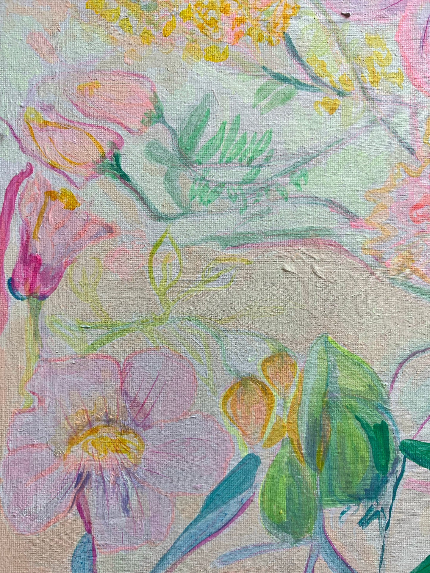 'Passiflora Anastasia'  45cm x 45cm - Kathryn Sillince Artist