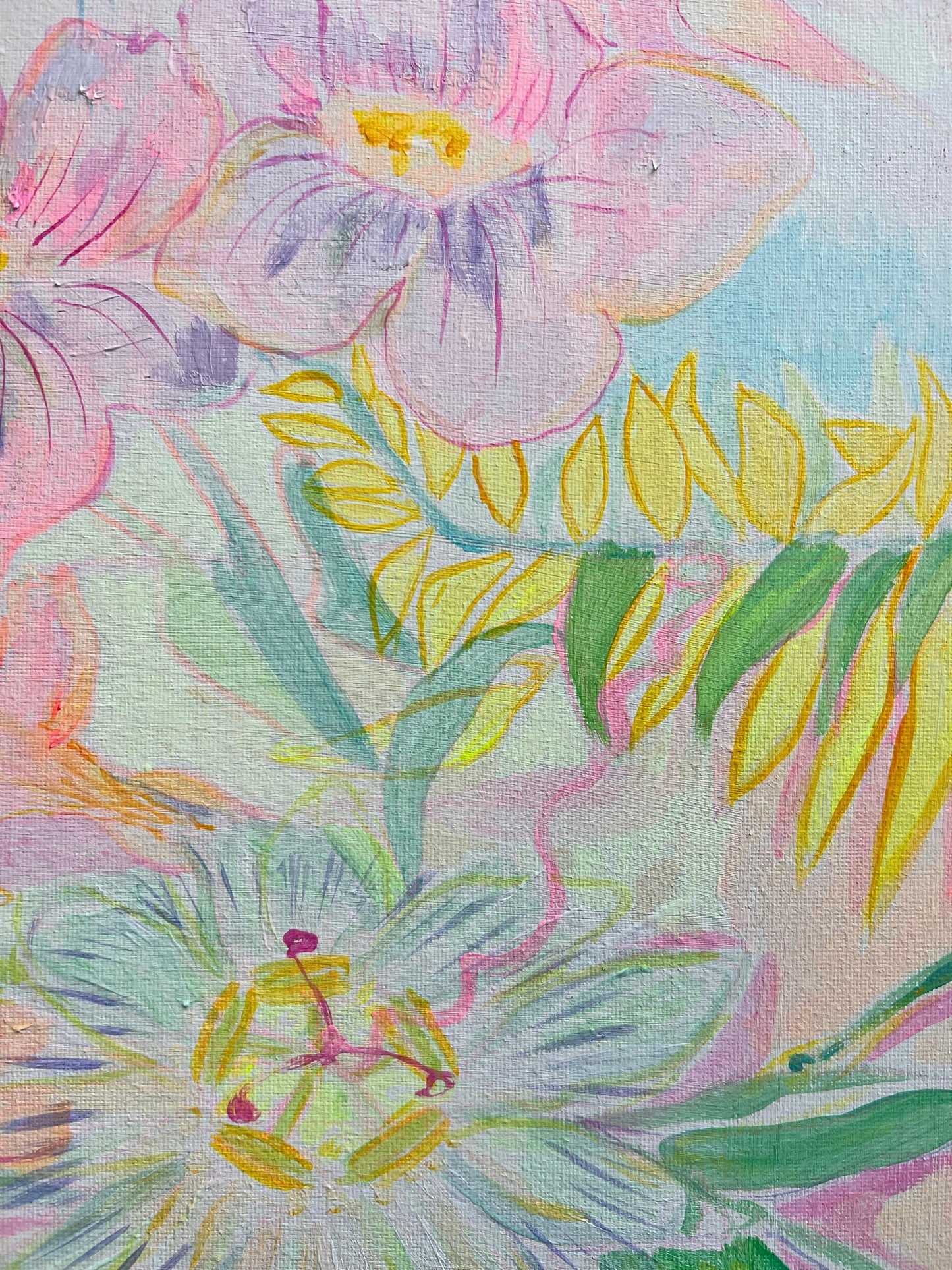'Passiflora Anastasia'  45cm x 45cm - Kathryn Sillince Artist
