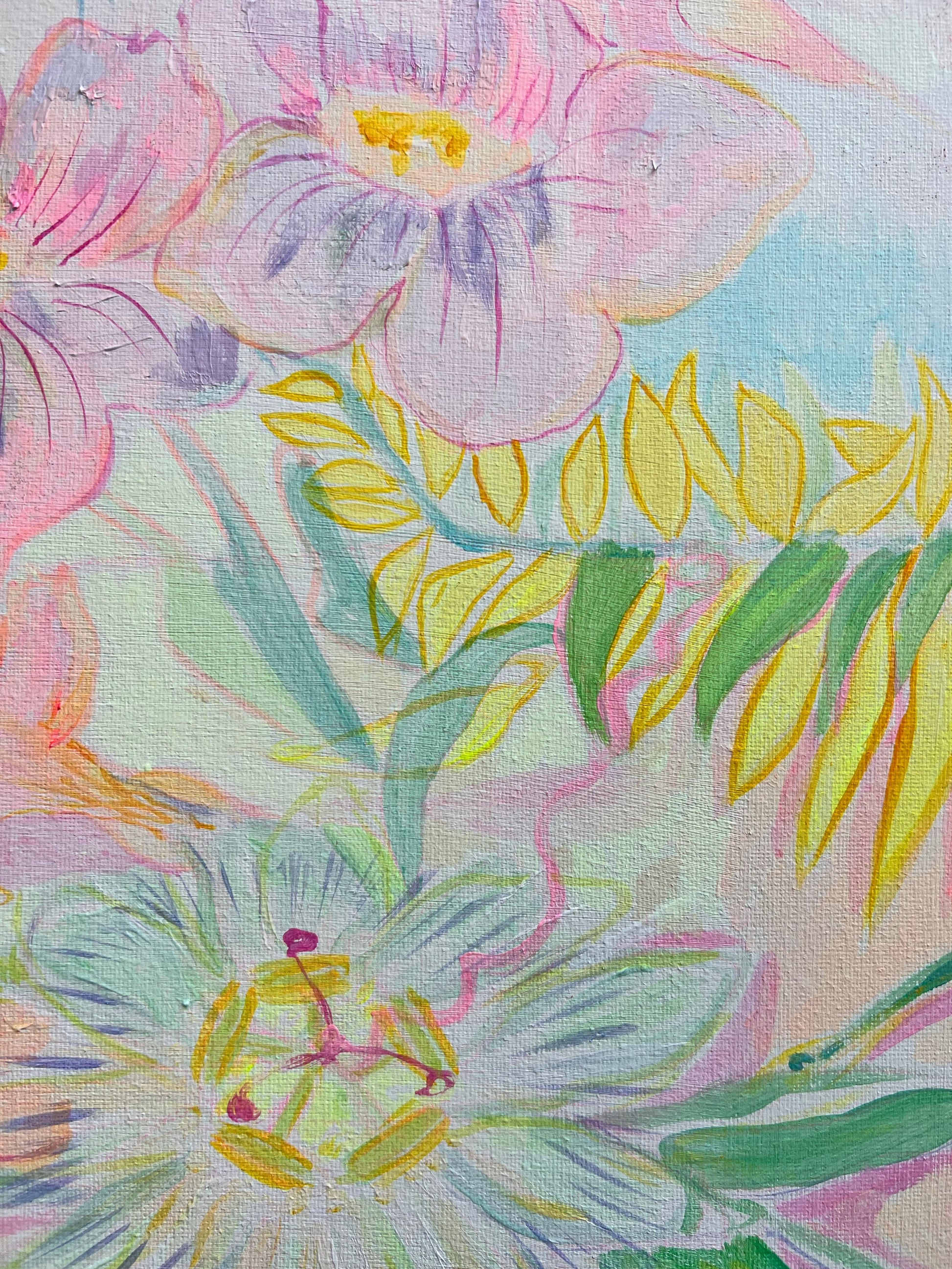 'Passiflora Anastasia'  45cm x 45cm - Kathryn Sillince Artist