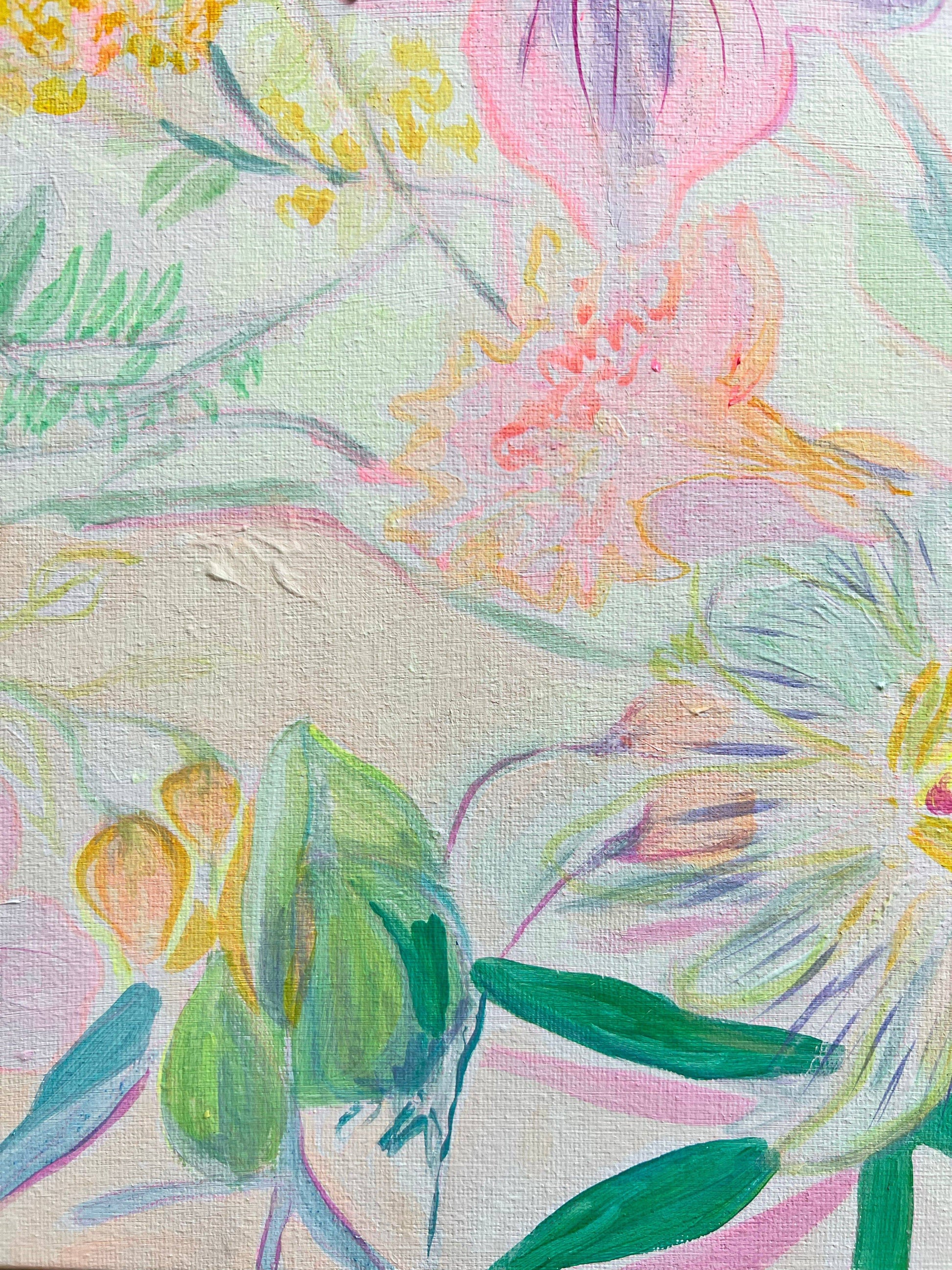 'Passiflora Anastasia'  45cm x 45cm - Kathryn Sillince Artist