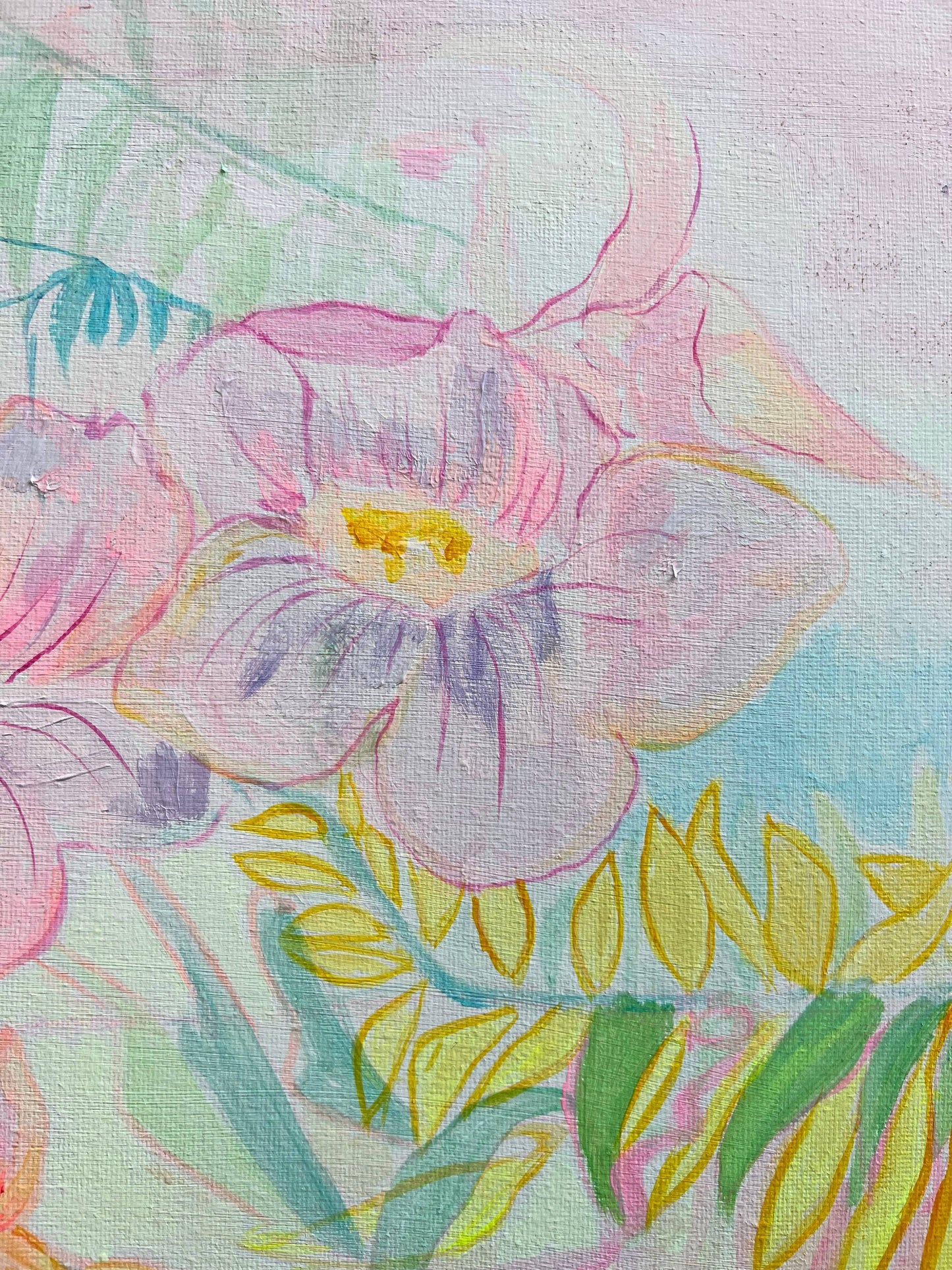 'Passiflora Anastasia'  45cm x 45cm - Kathryn Sillince Artist