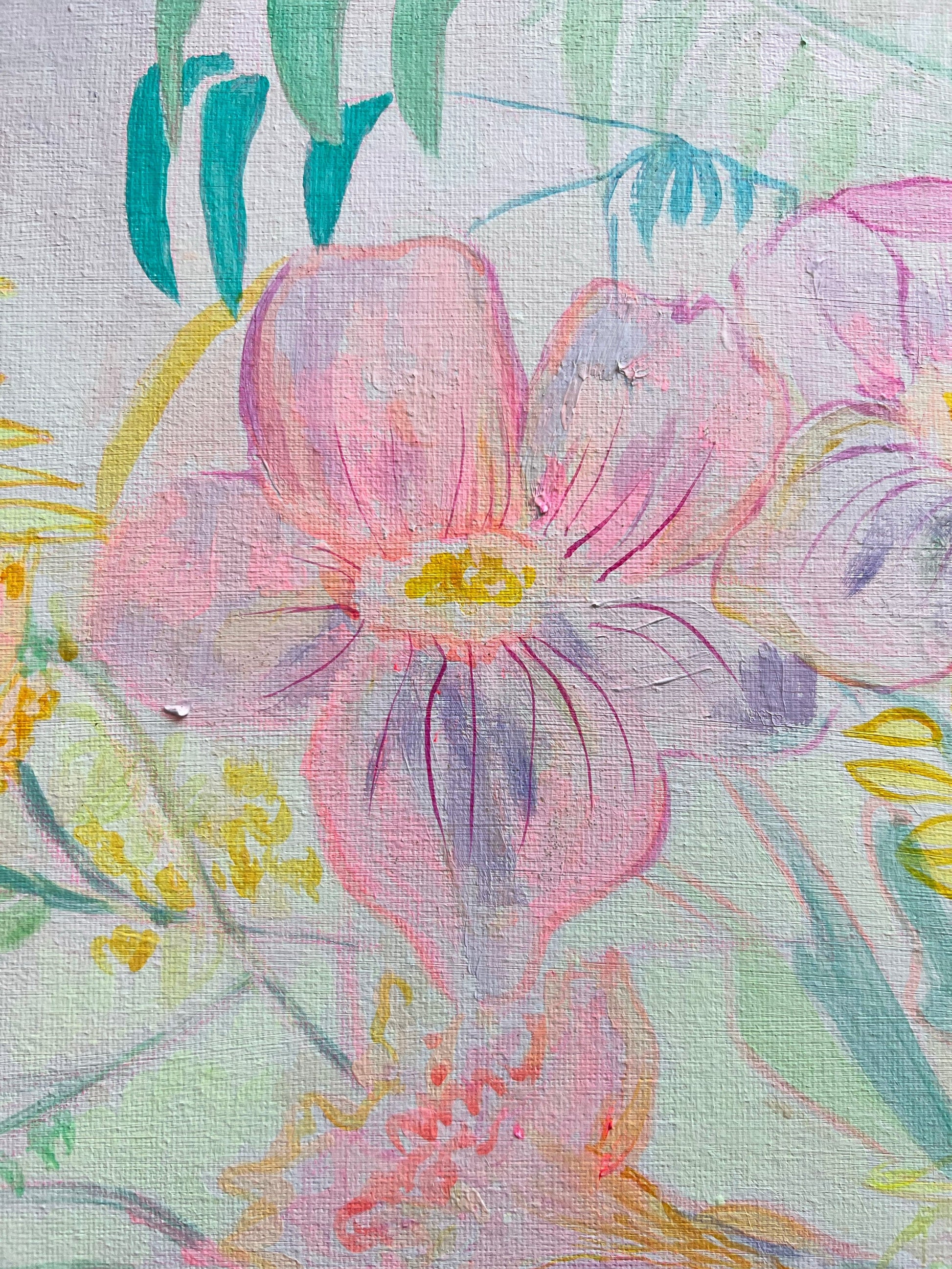 'Passiflora Anastasia'  45cm x 45cm - Kathryn Sillince Artist