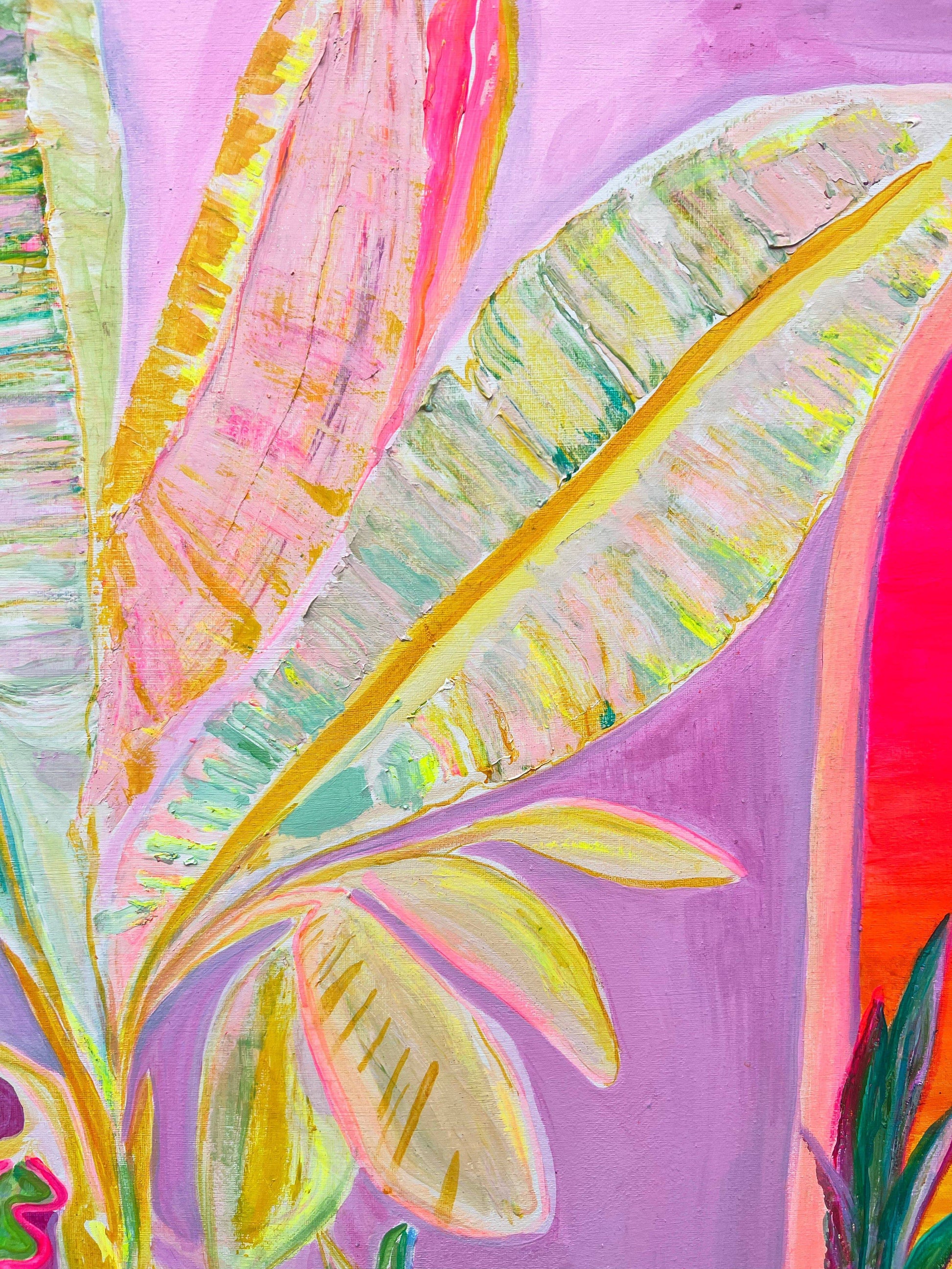 'Reflecting On A Perfect Day'  90cm x 90cm - Kathryn Sillince Artist
