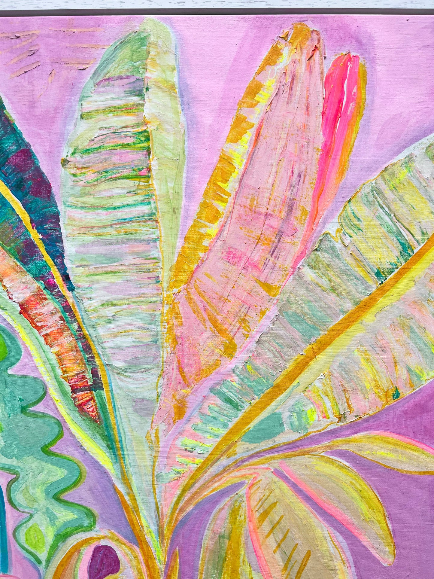 'Reflecting On A Perfect Day'  90cm x 90cm - Kathryn Sillince Artist