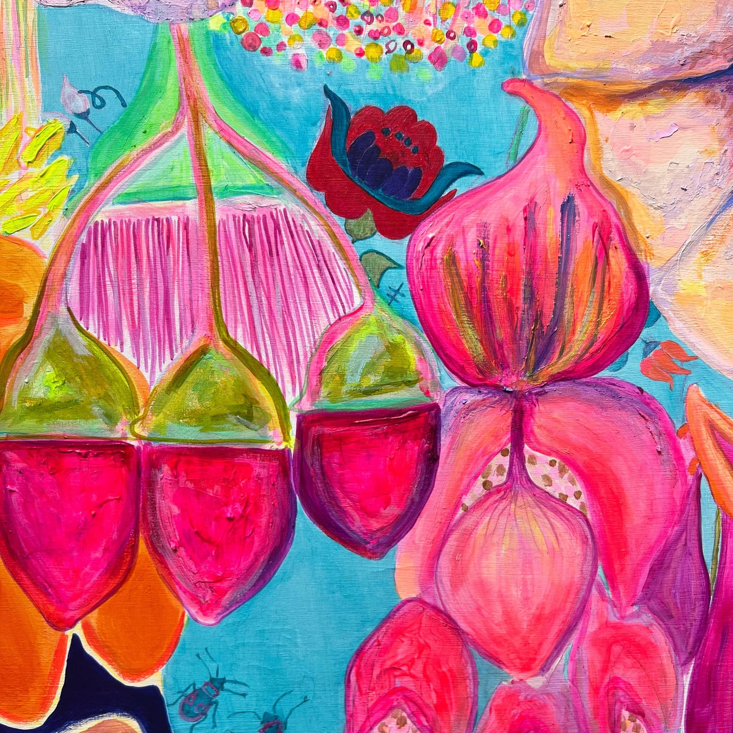 'The Impossible Bouquet' 120.5cm x 120.5cm - Kathryn Sillince Artist