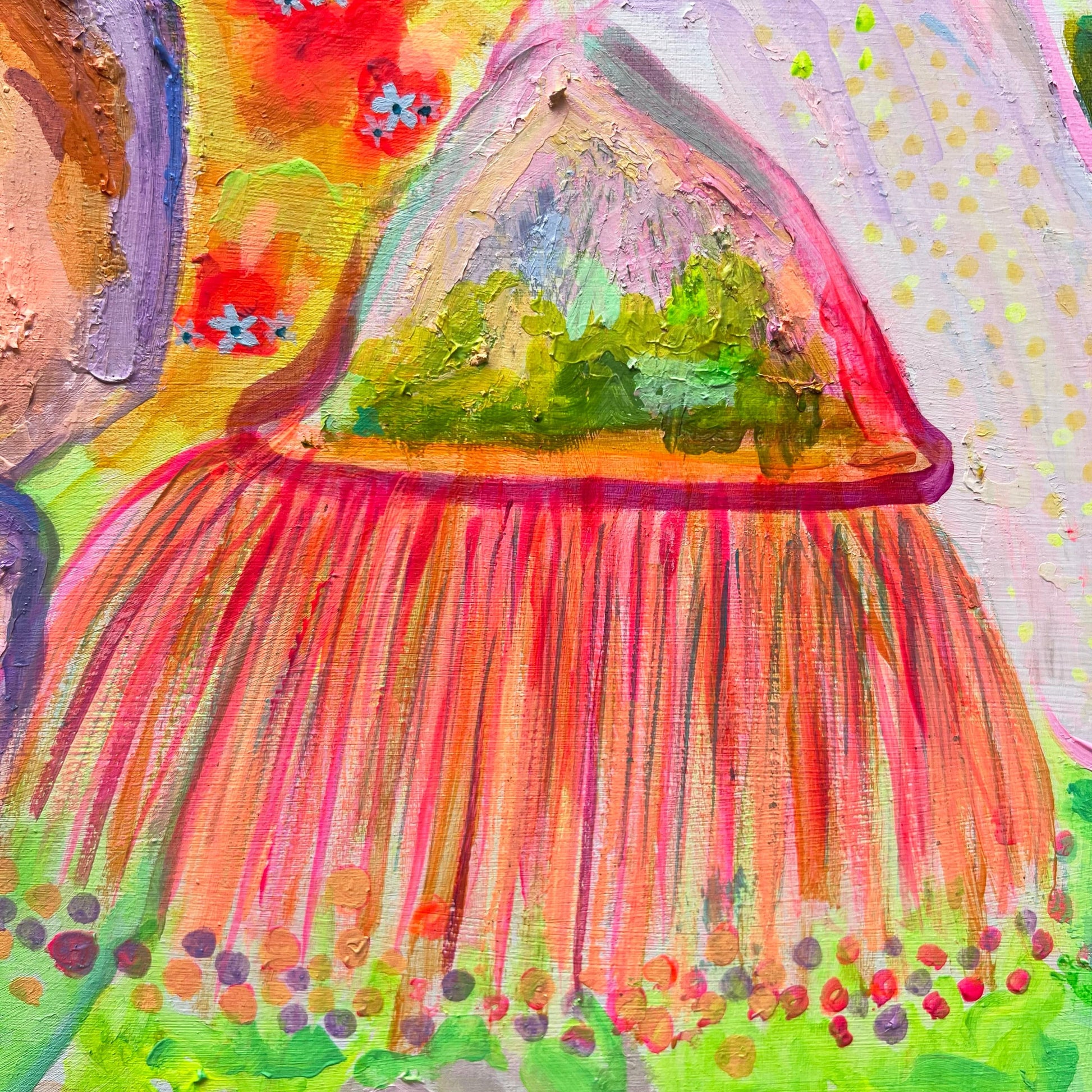 'The Impossible Bouquet' 120.5cm x 120.5cm - Kathryn Sillince Artist