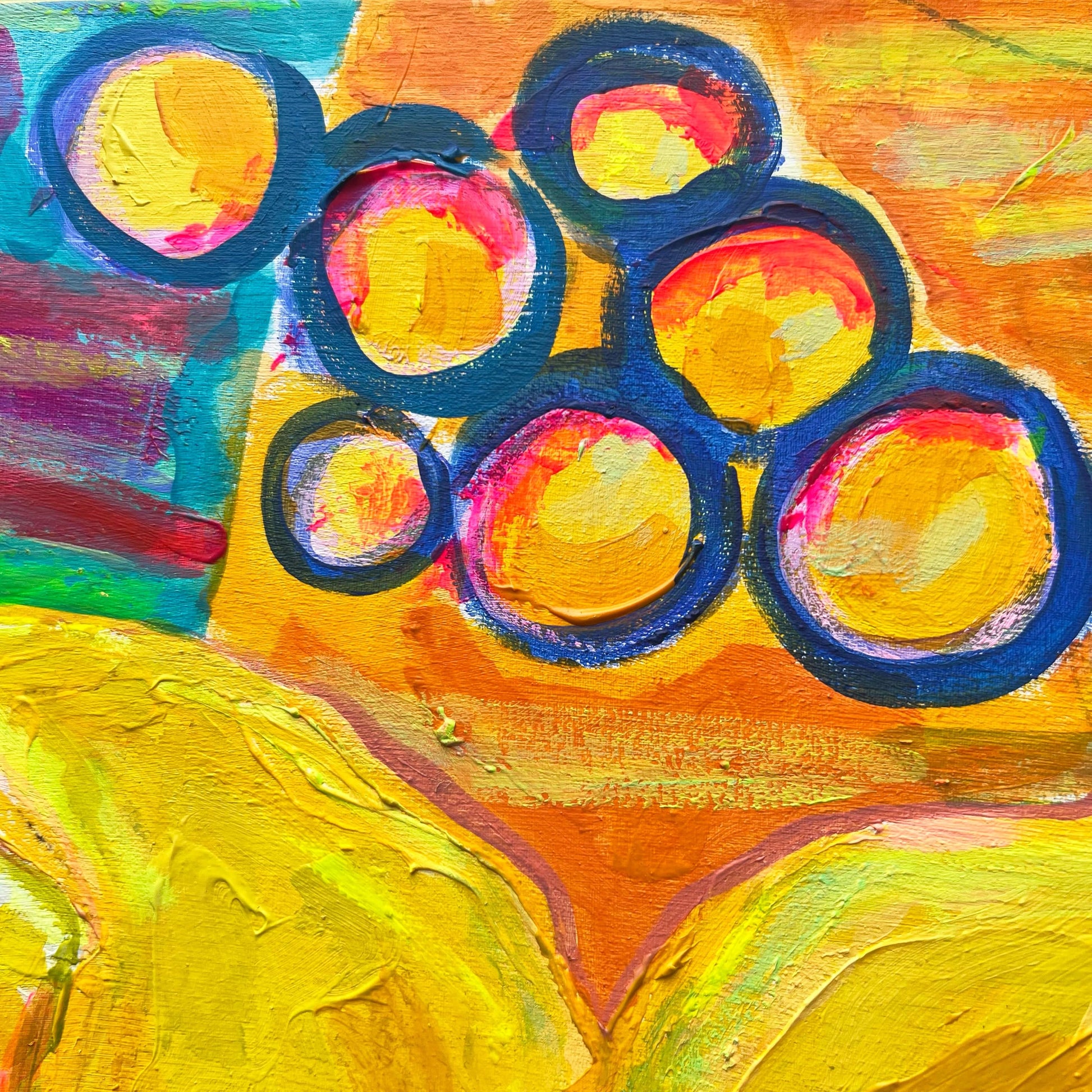'The Impossible Bouquet' 120.5cm x 120.5cm - Kathryn Sillince Artist