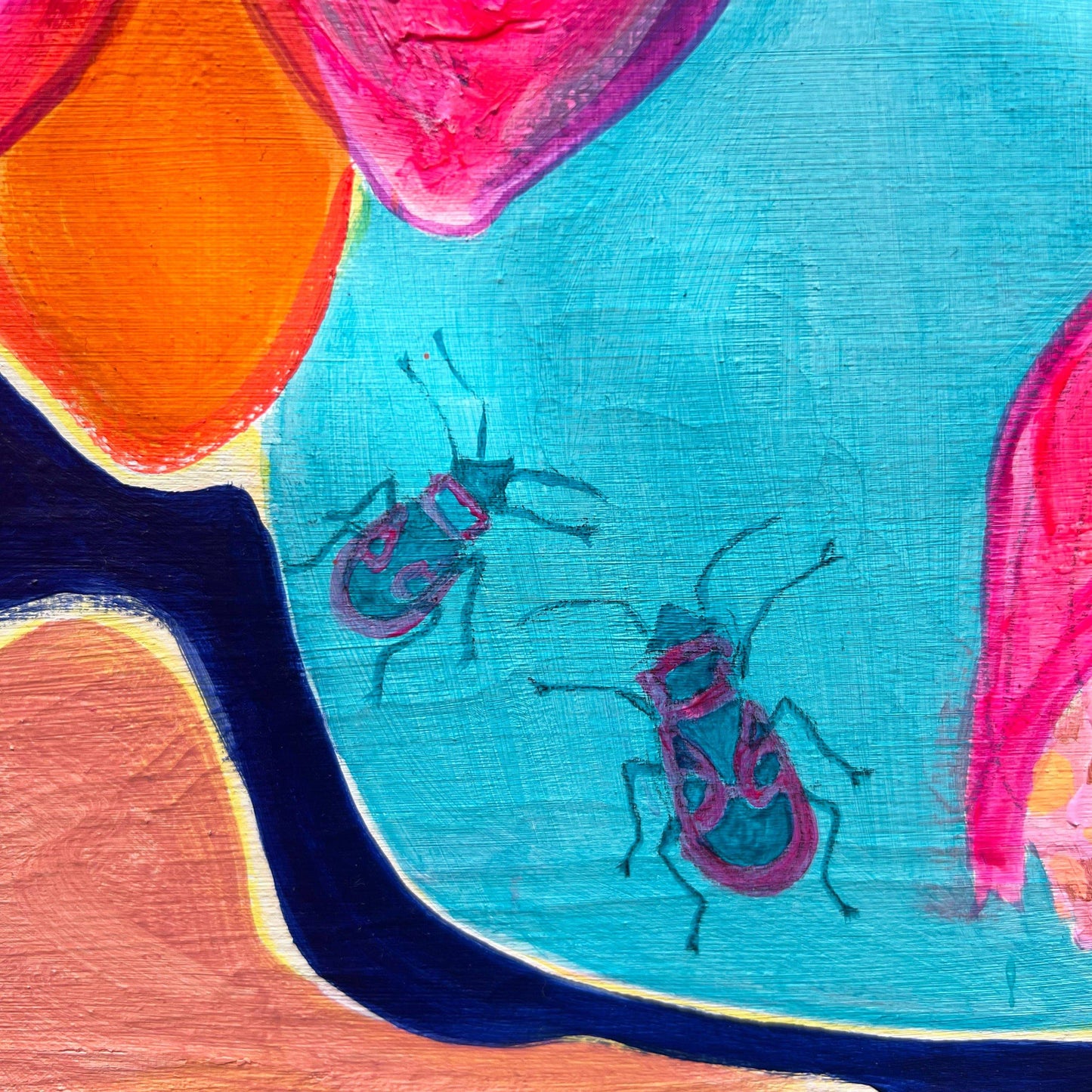 'The Impossible Bouquet' 120.5cm x 120.5cm - Kathryn Sillince Artist