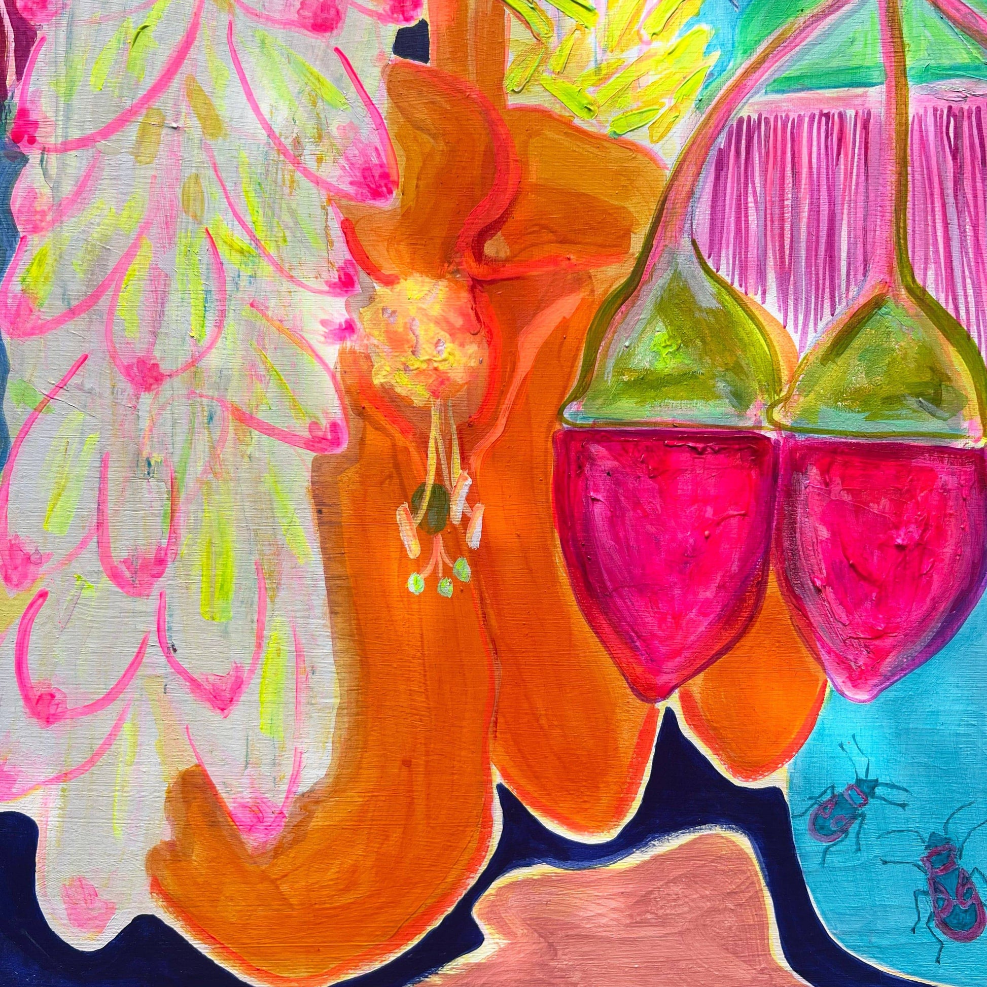 'The Impossible Bouquet' 120.5cm x 120.5cm - Kathryn Sillince Artist