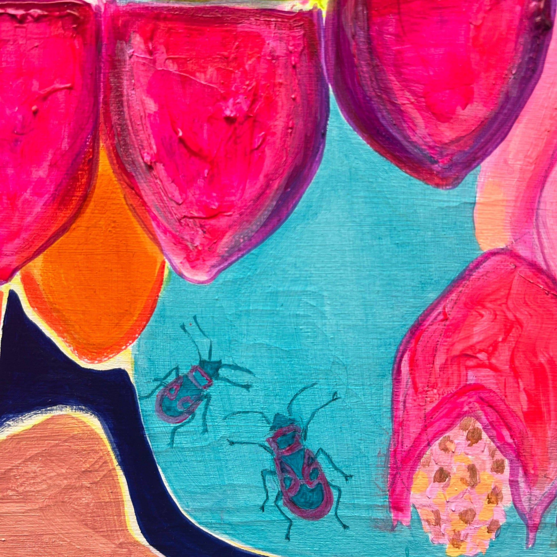 'The Impossible Bouquet' 120.5cm x 120.5cm - Kathryn Sillince Artist