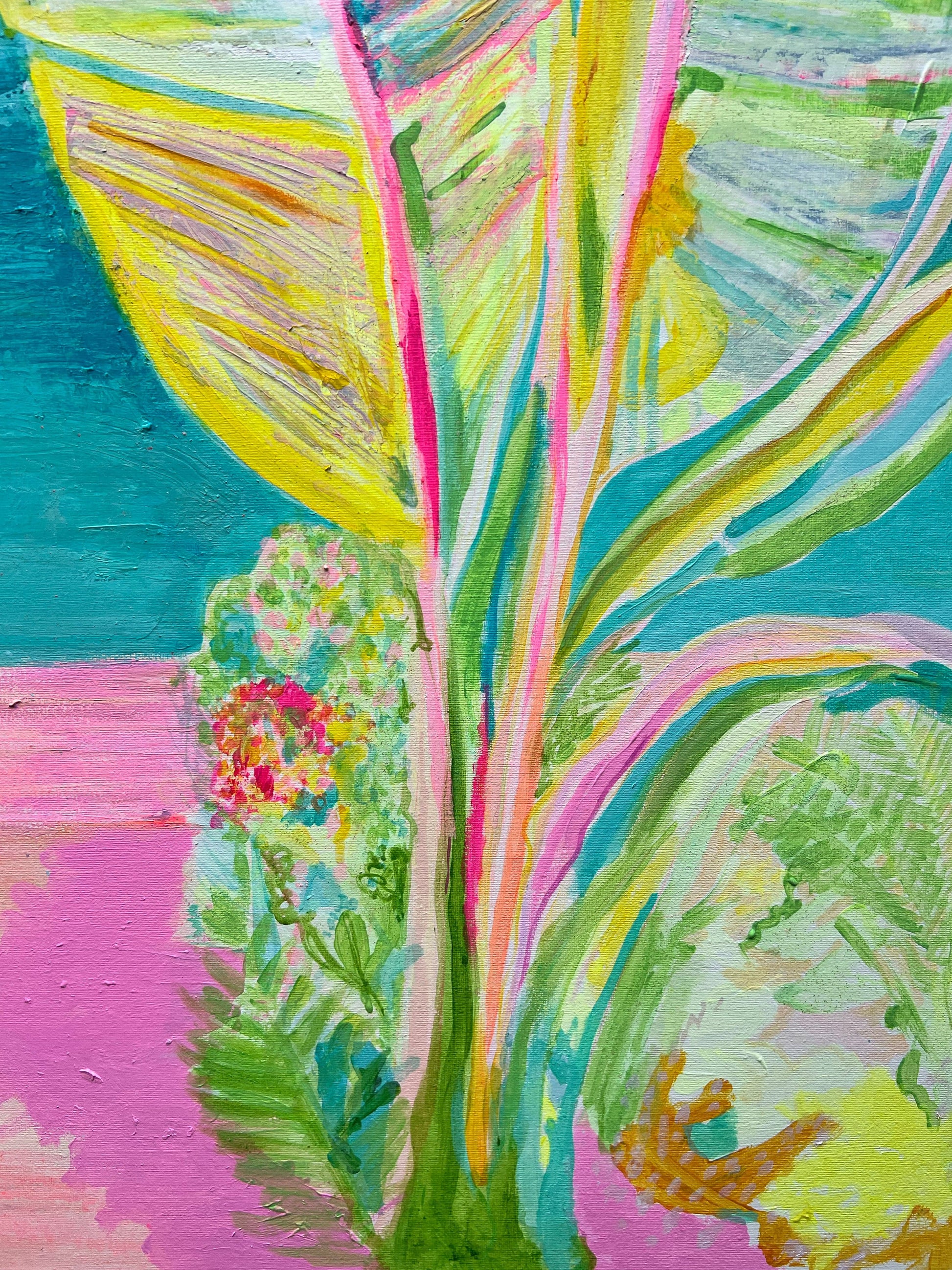'Vacation Anticipation'  90cm x 90cm - Kathryn Sillince Artist