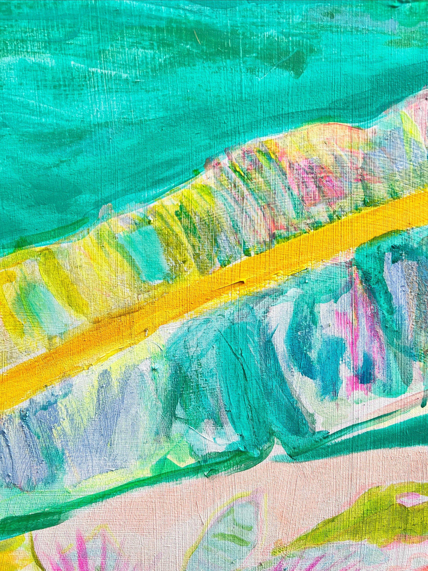 'Woke Up To This'  102cm x 102cm - Kathryn Sillince Artist
