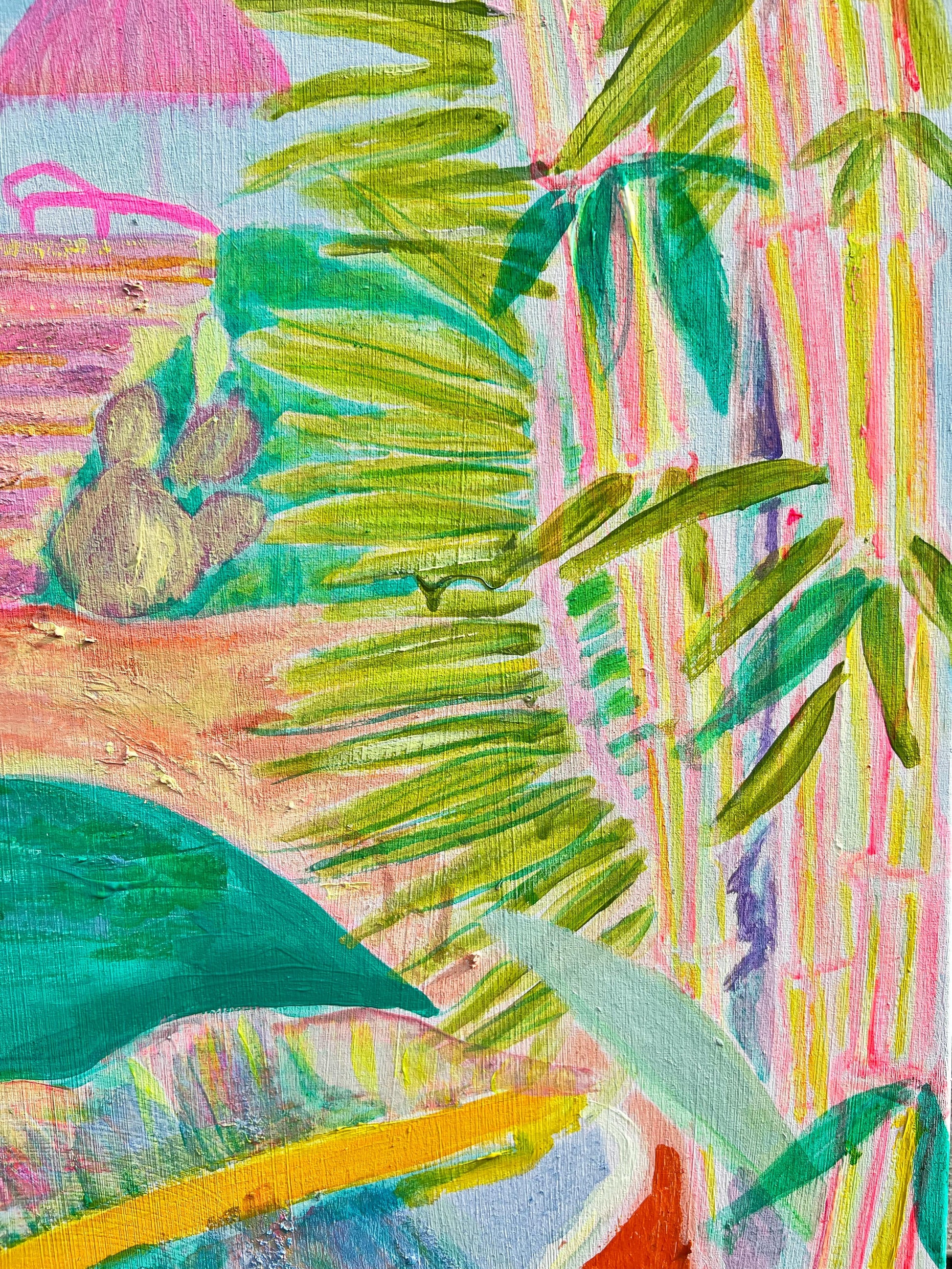 'Woke Up To This'  102cm x 102cm - Kathryn Sillince Artist