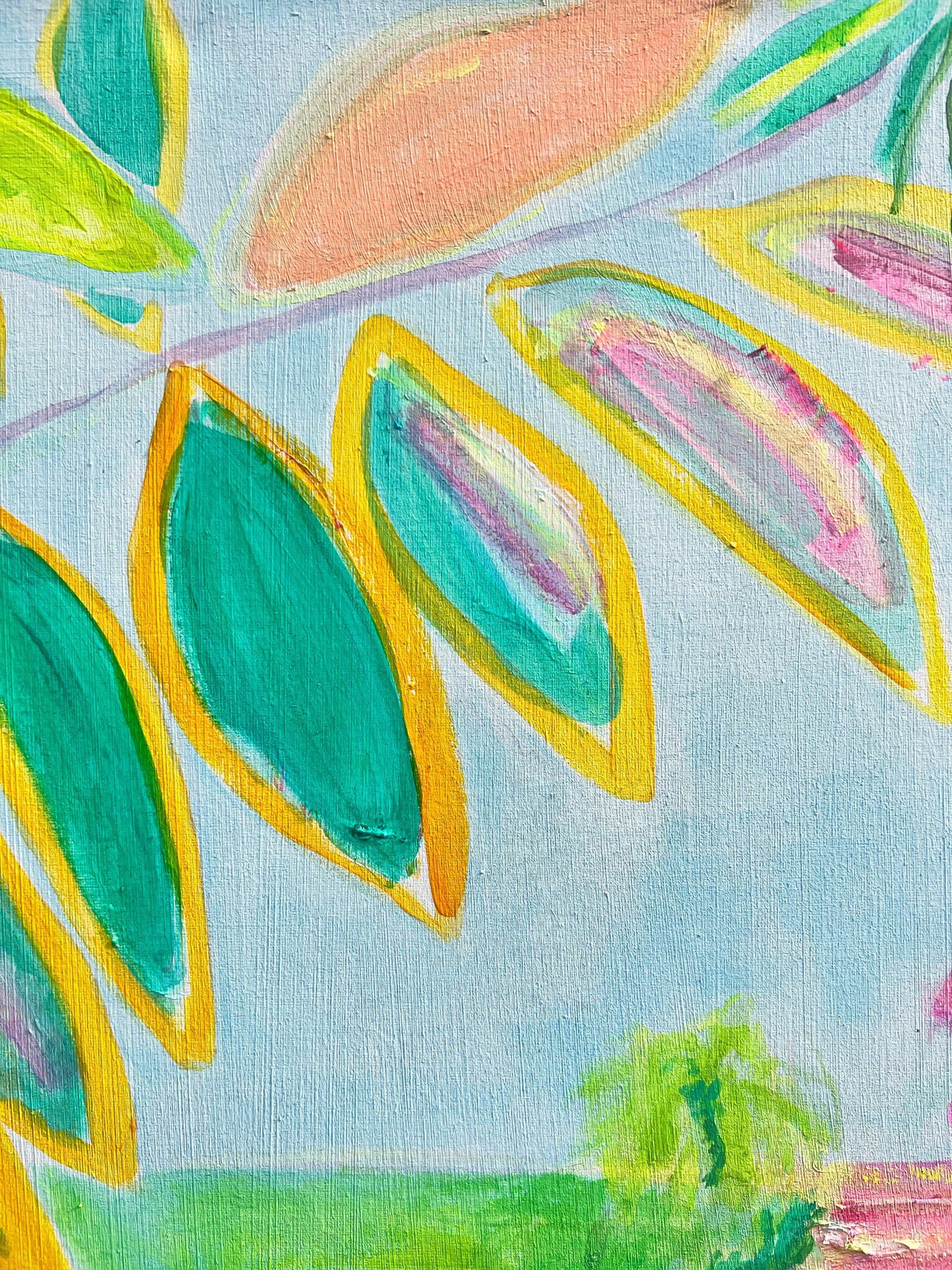 'Woke Up To This'  102cm x 102cm - Kathryn Sillince Artist