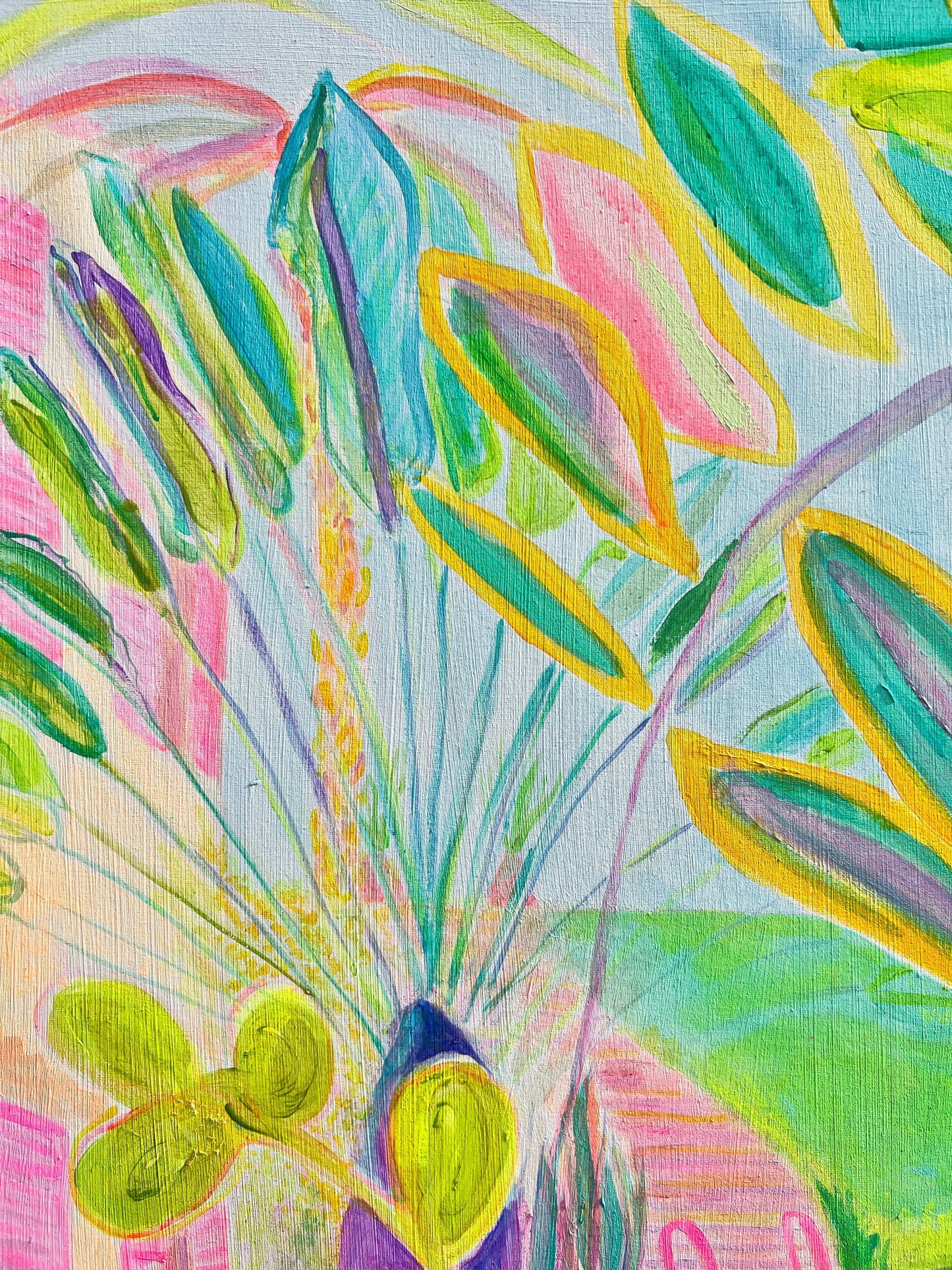 'Woke Up To This'  102cm x 102cm - Kathryn Sillince Artist