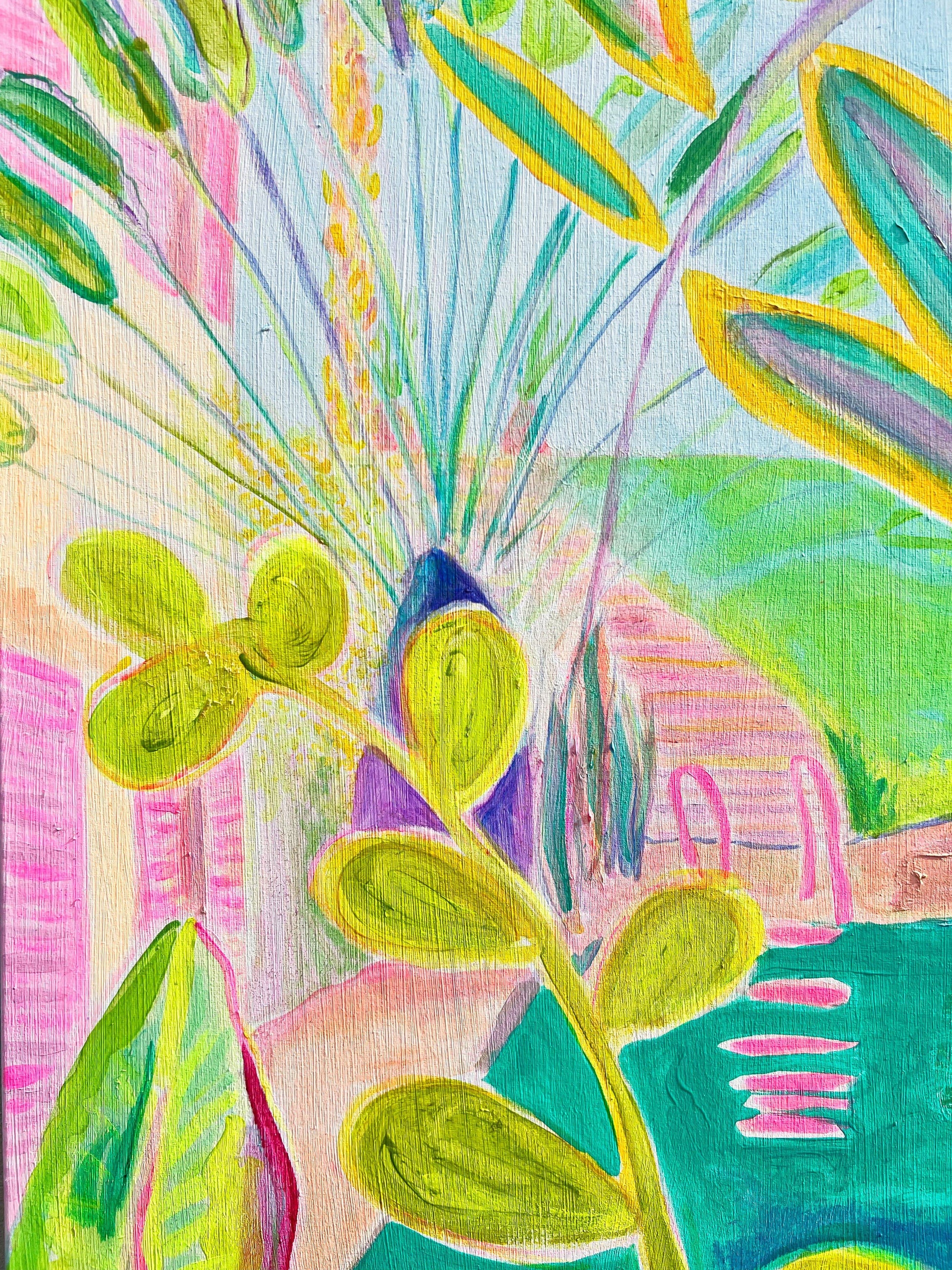 'Woke Up To This'  102cm x 102cm - Kathryn Sillince Artist