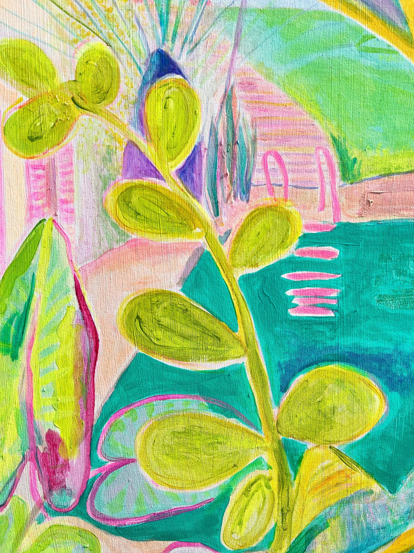 'Woke Up To This'  102cm x 102cm - Kathryn Sillince Artist