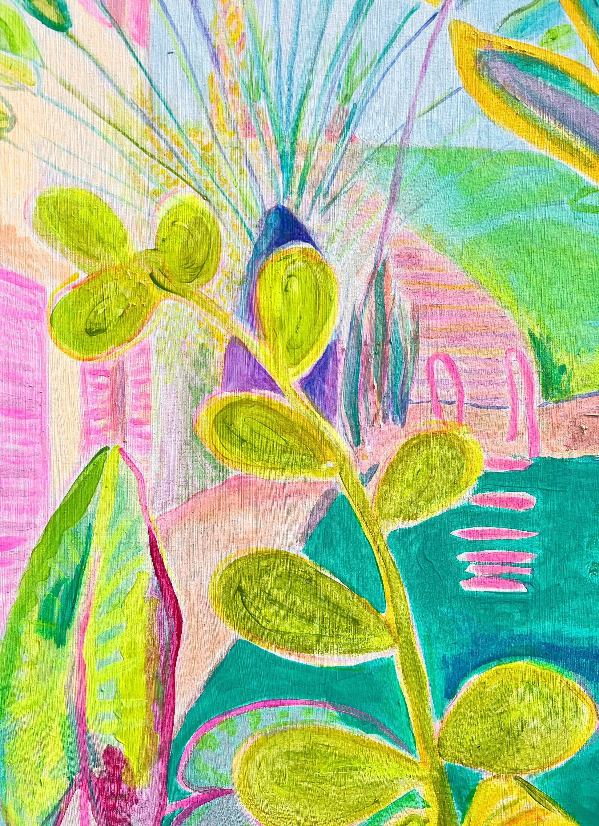 'Woke Up To This'  102cm x 102cm - Kathryn Sillince Artist