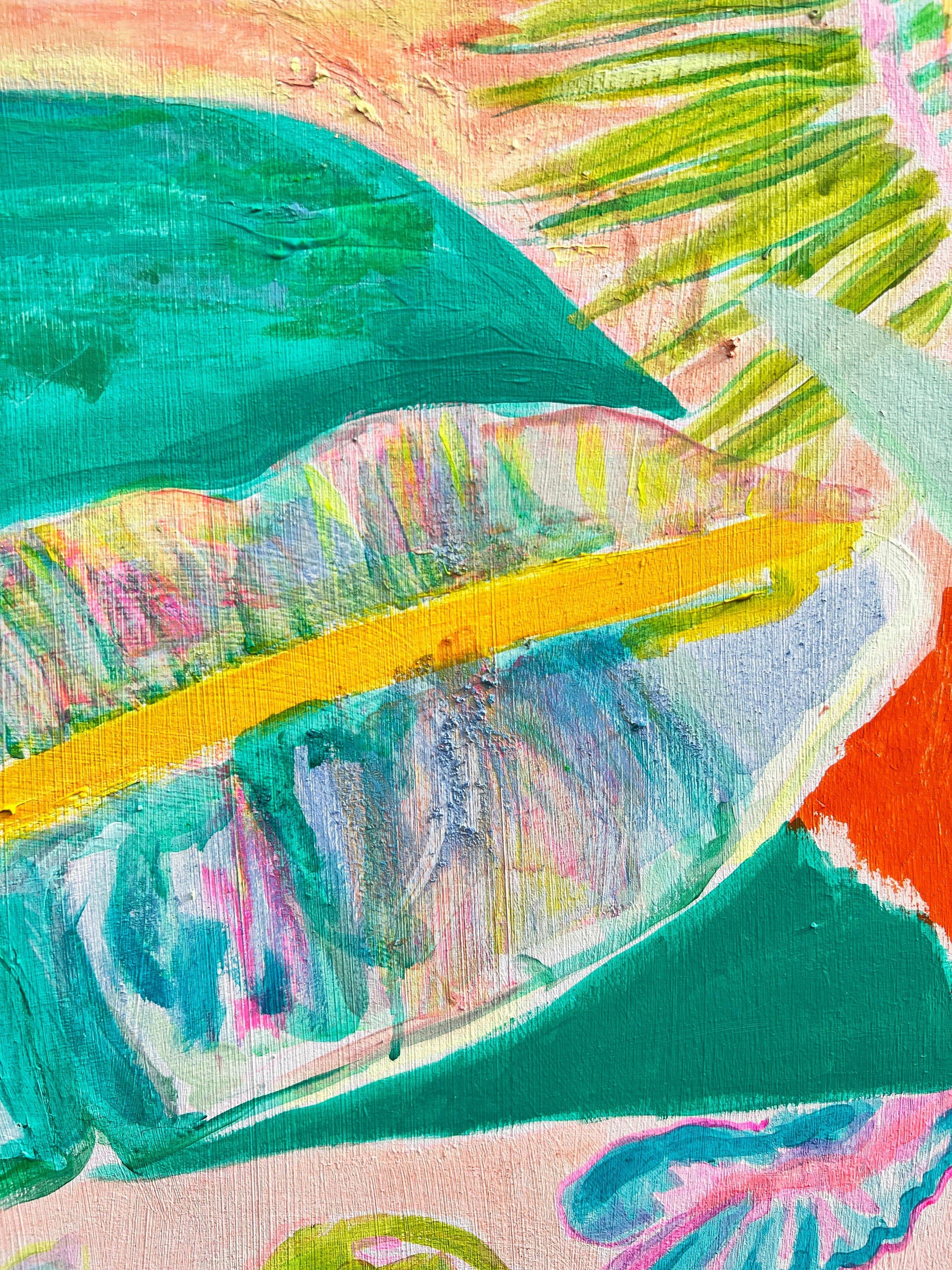 'Woke Up To This'  102cm x 102cm - Kathryn Sillince Artist