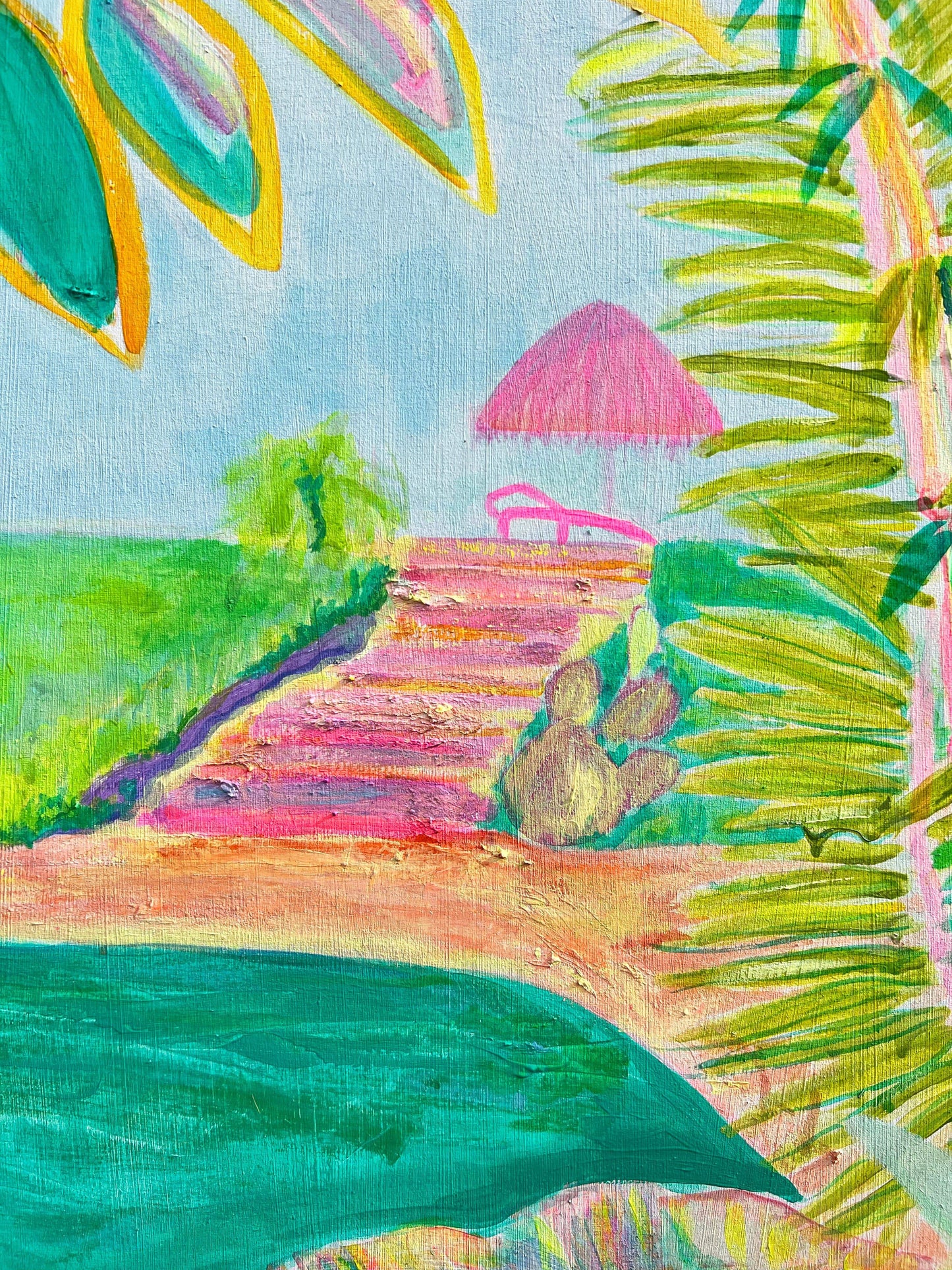 'Woke Up To This'  102cm x 102cm - Kathryn Sillince Artist