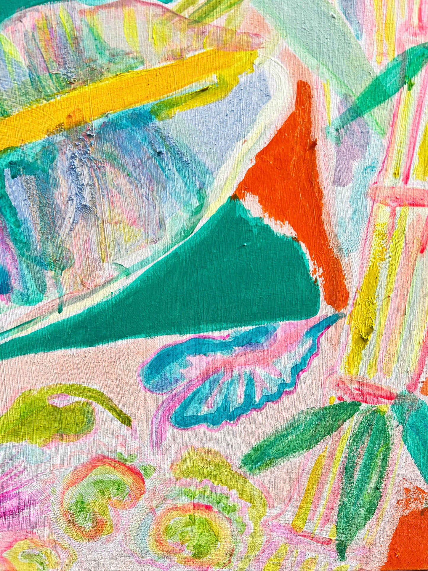 'Woke Up To This'  102cm x 102cm - Kathryn Sillince Artist