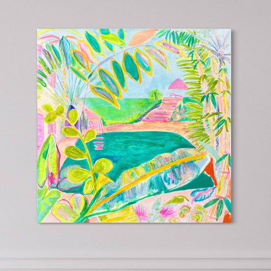 'Woke Up To This'  102cm x 102cm - Kathryn Sillince Artist